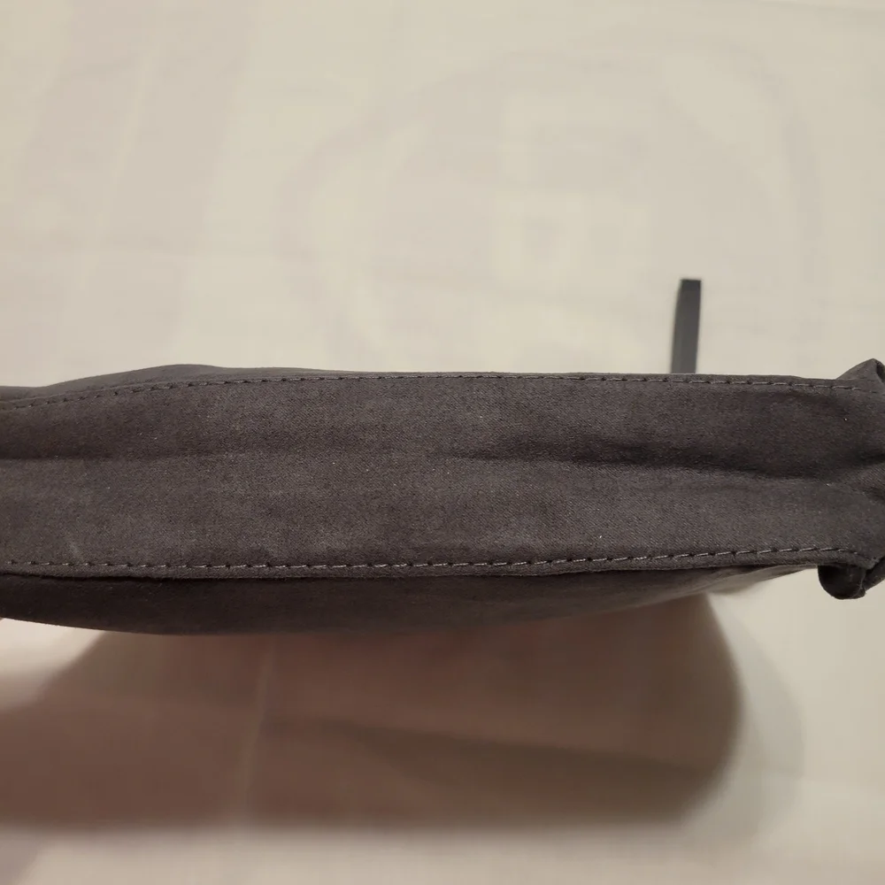 Lancome Charcoal Cosmetic Bag with Pom Pom